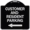Signmission Reserved Parking Customer and Visitor Parking Heavy-Gauge Aluminum Sign, 18" x 18", BS-1818-23053 A-DES-BS-1818-23053 - alternate 1